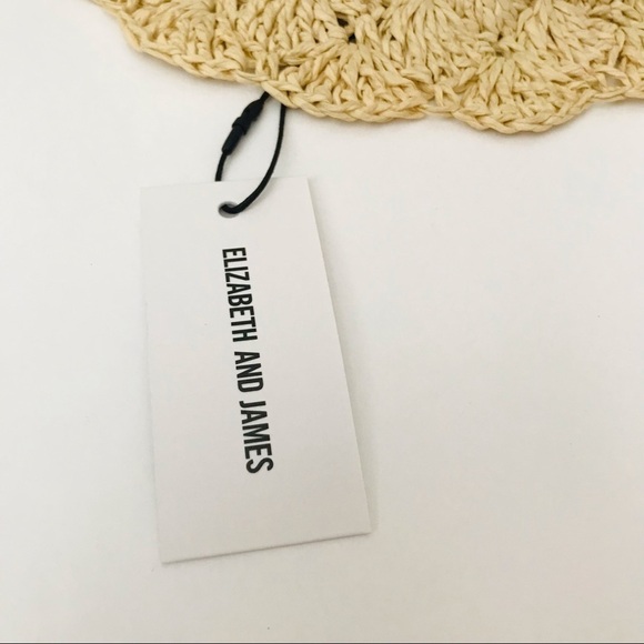 New! Elizabeth and James Bohemian Crochet Straw Hat - Picture 8 of 8